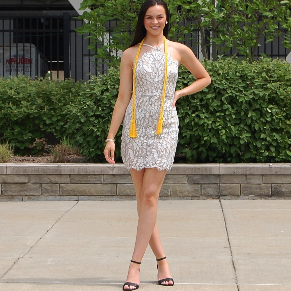 LULUS WHITE LACE DRESS